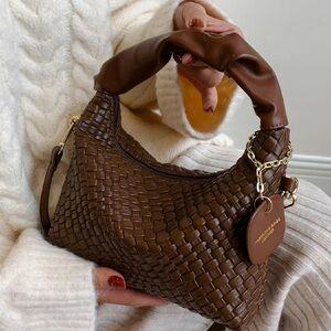 Quilted Faux Leather bag with Strap Gold Hardware Never worn new with no tag